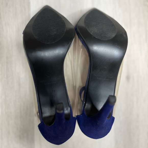 LILIANA royal blue sude closed toe heel. SZ 10 w/ 4 & 1/2 inch heel. NWOT & box. - Picture 6 of 7